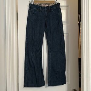1921 wide leg indigo dyed jeans women’s size 24